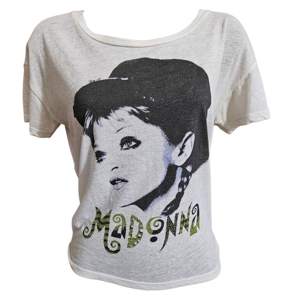 Vintage Style Madonna 1993 The Girlie Show Cropped Tee - Picture 4 of 11